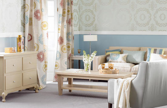 Сочетание обоев в интерьере: описание разных приемов